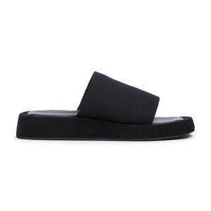 Tony Bianco Black Slide Sandals